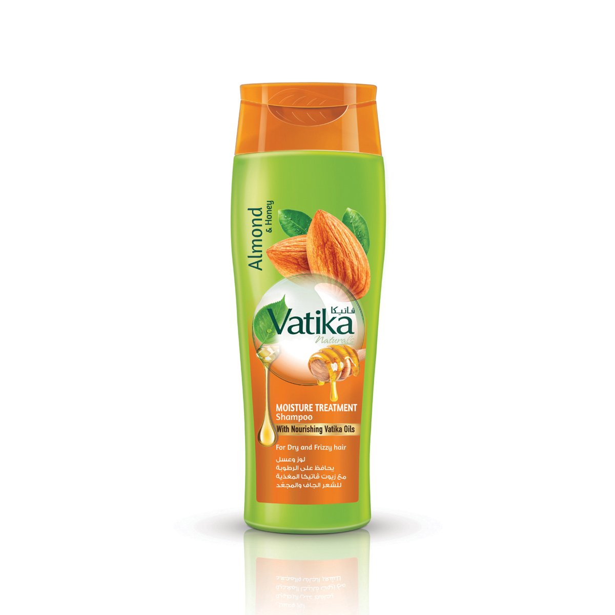 Vatika Naturals Moisture Treatment Shampoo with Almond and Honey For Dry and Frizzy Hair 200 ml