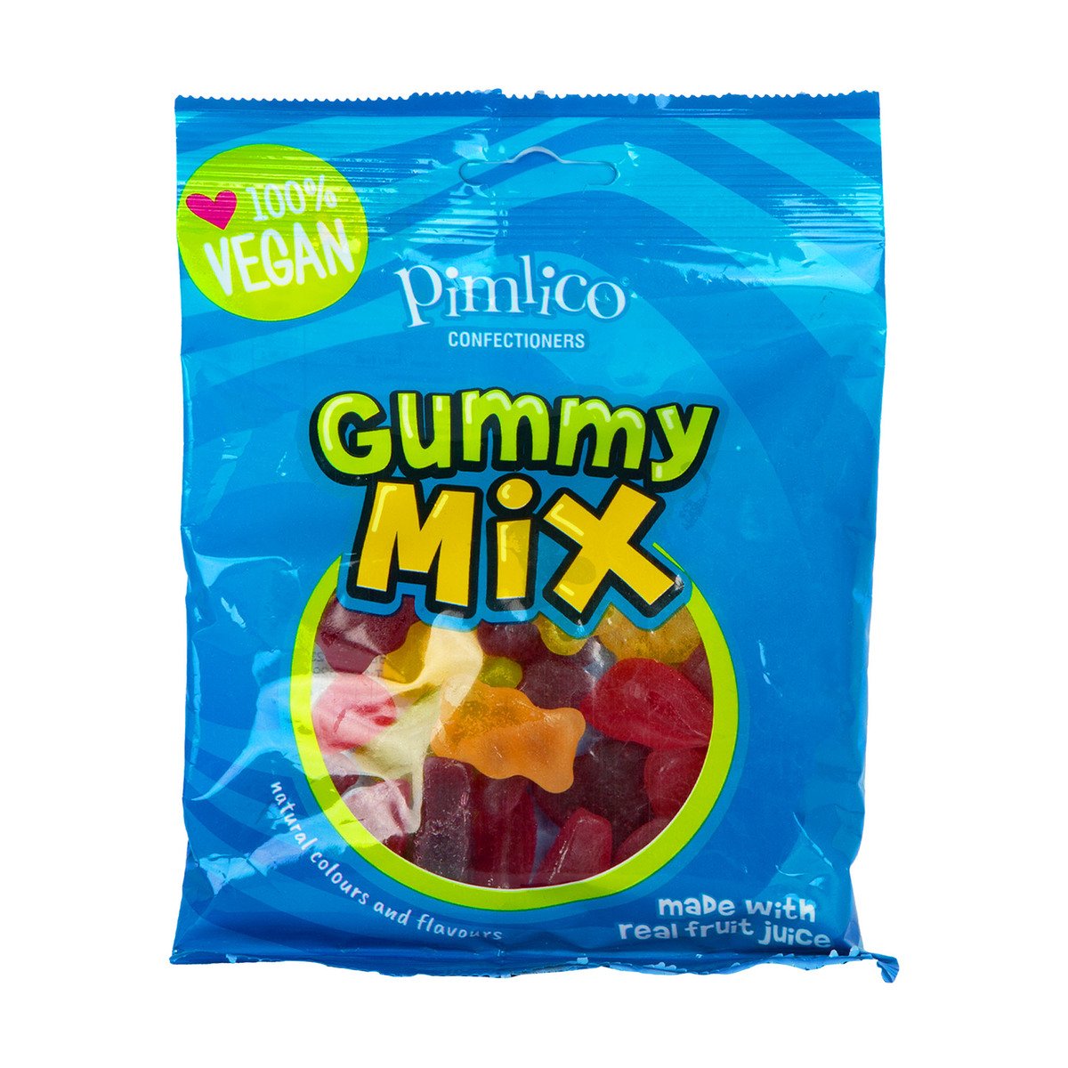 اشتري قم بشراء Pimlico Vegan Gummy Mix 120 g Online at Best Price من الموقع - من لولو هايبر ماركت Gummy Candies في الامارات