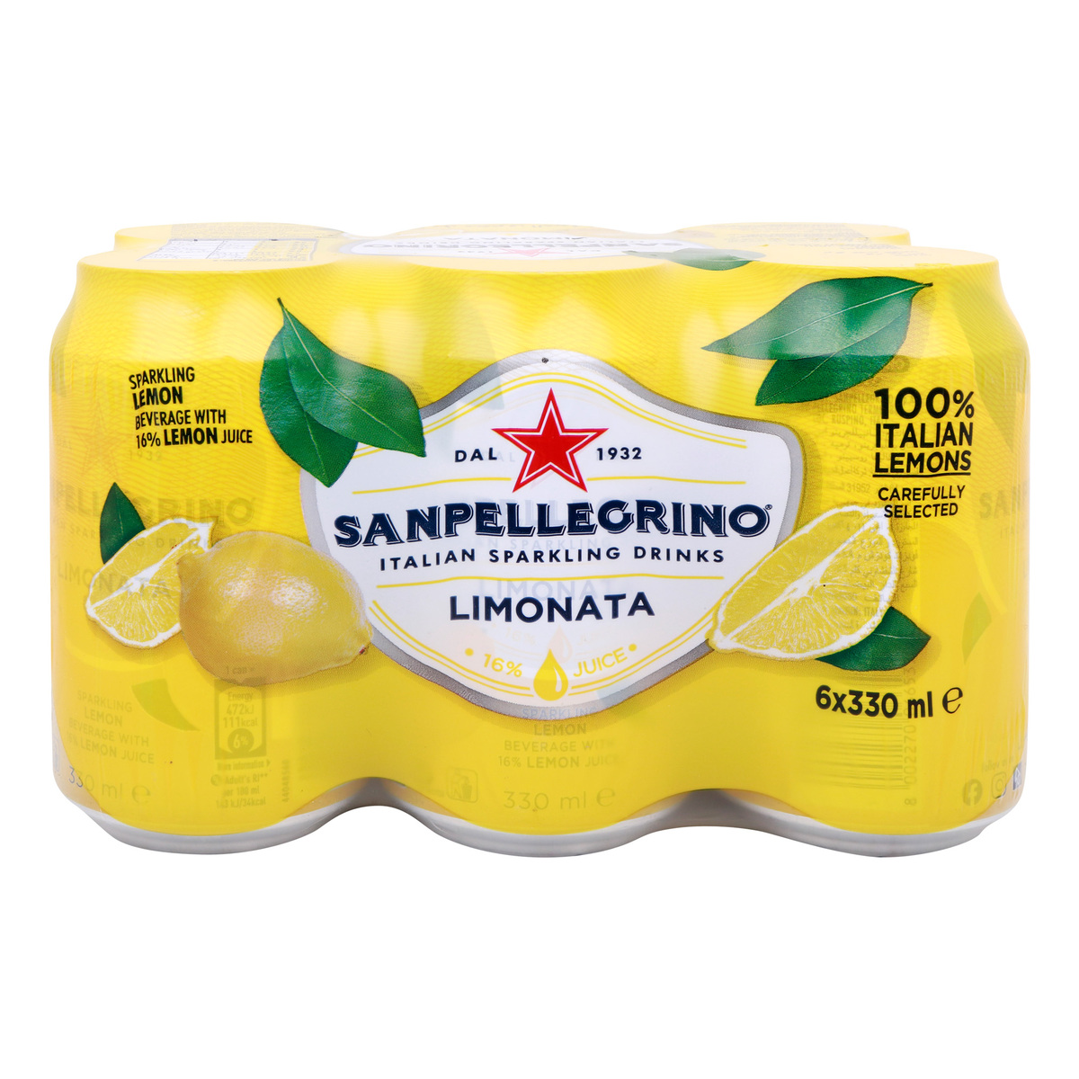 San Pellegrino Limonata Italian Sparkling Drinks 330 ml