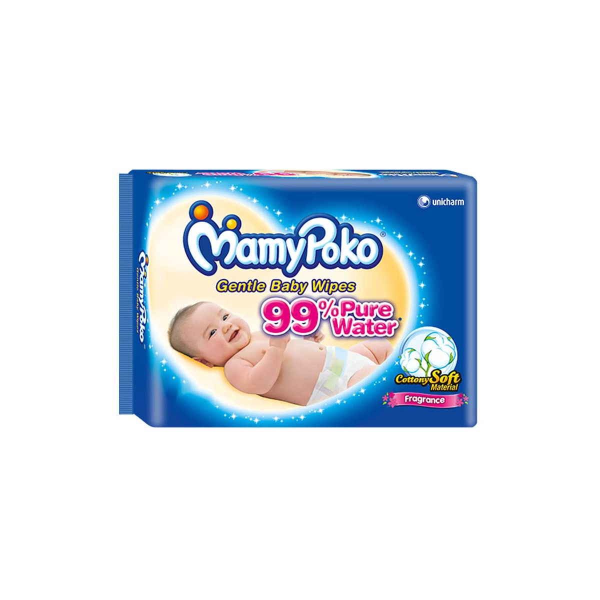 Mamy Poko Gentle Baby Wipes With Fragrance 160s