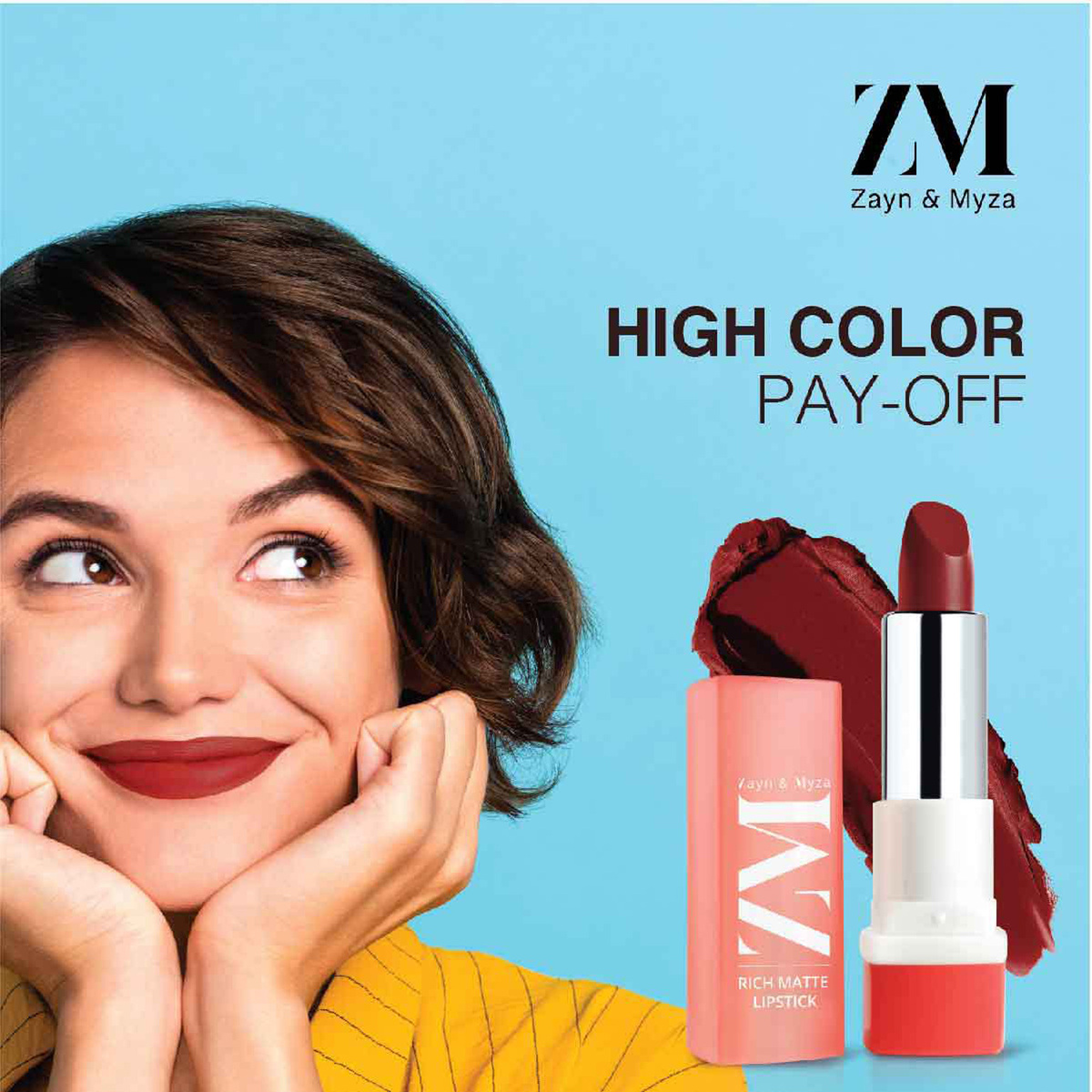 Zayn & Myza Mellow Drama Rich Matte Lipstick, 4.2 g