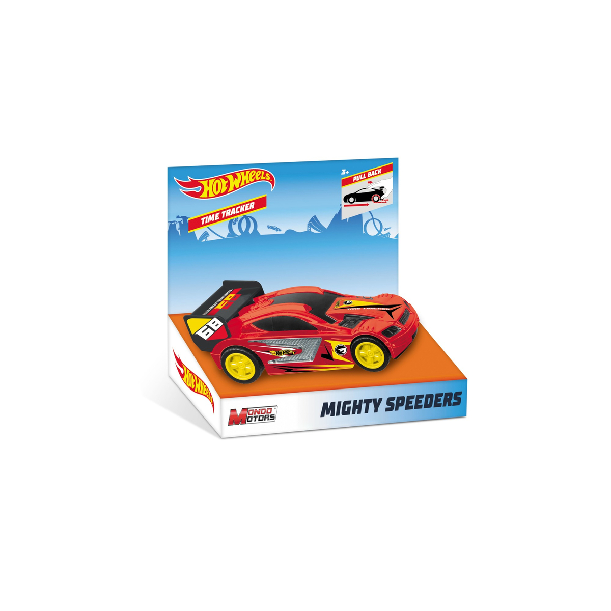 Hotwheels Pullback Mighty Speeders Cars, Assorted, 51206