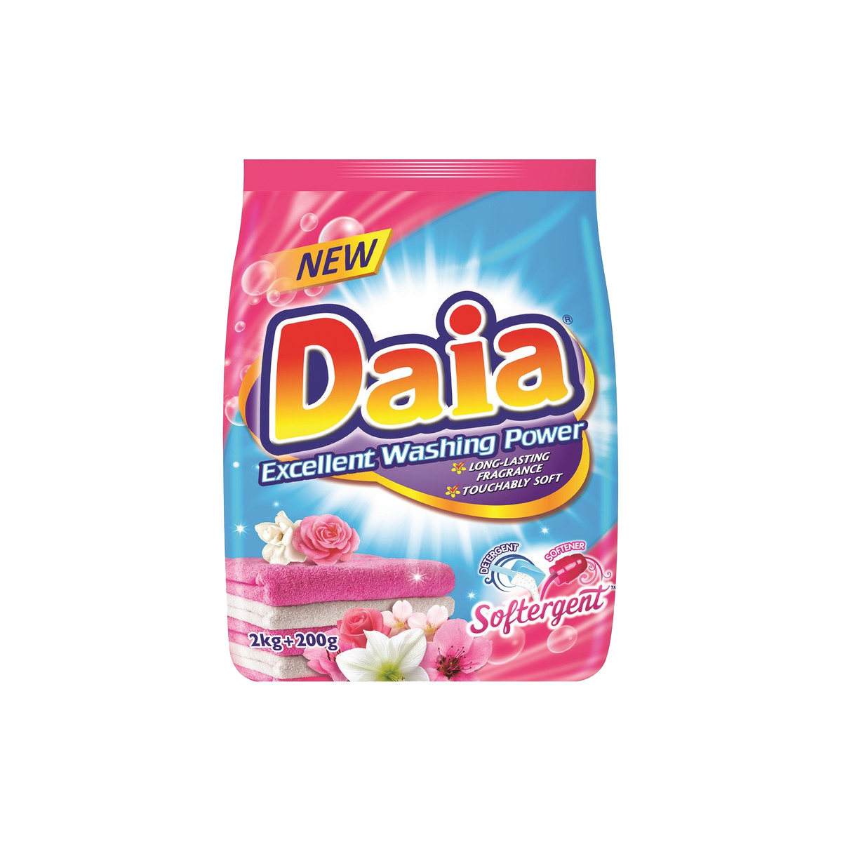 Daia Washing Powder Softergent 2.1Kg