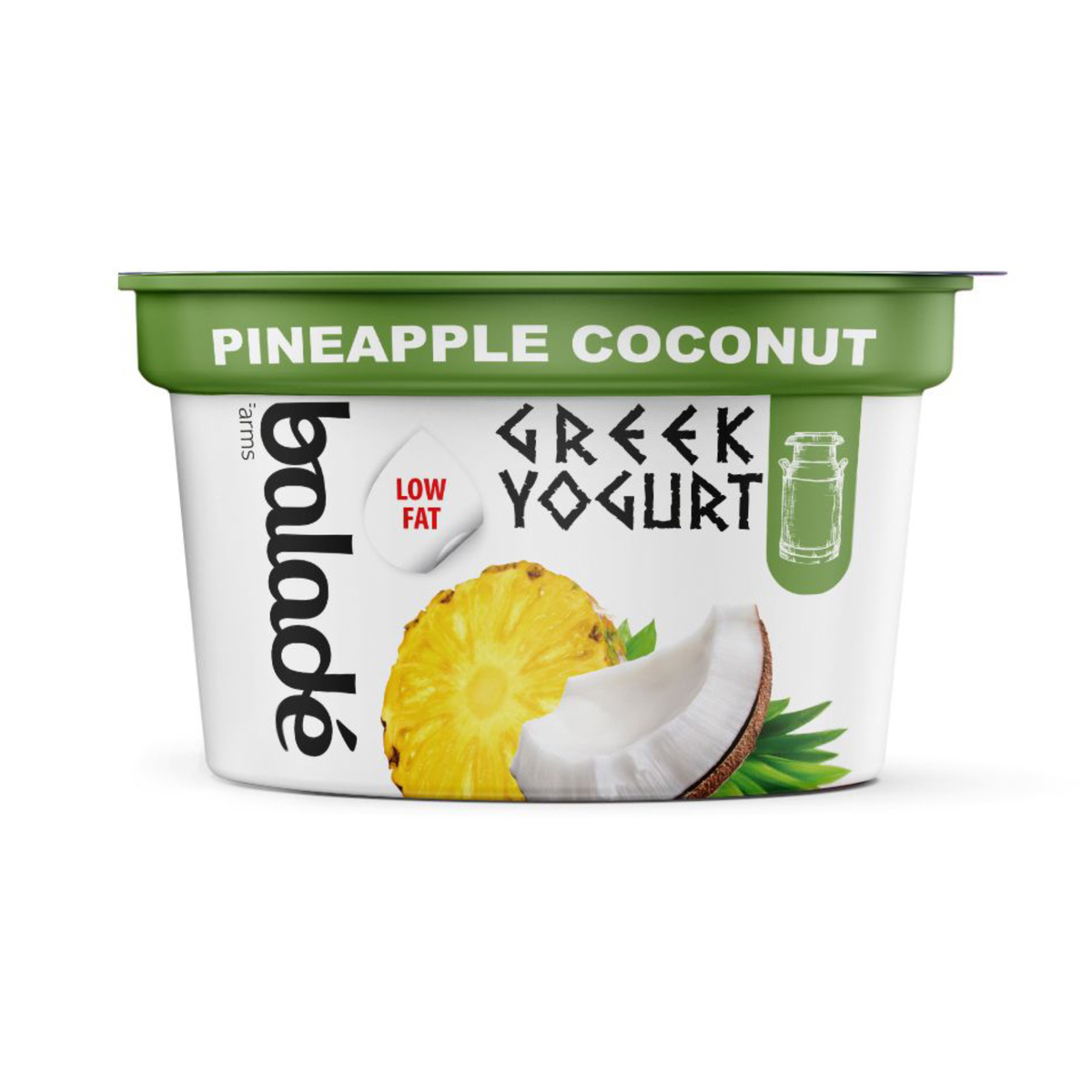 Balade Pineapple Coconut Greek Yogurt Low Fat 180 g
