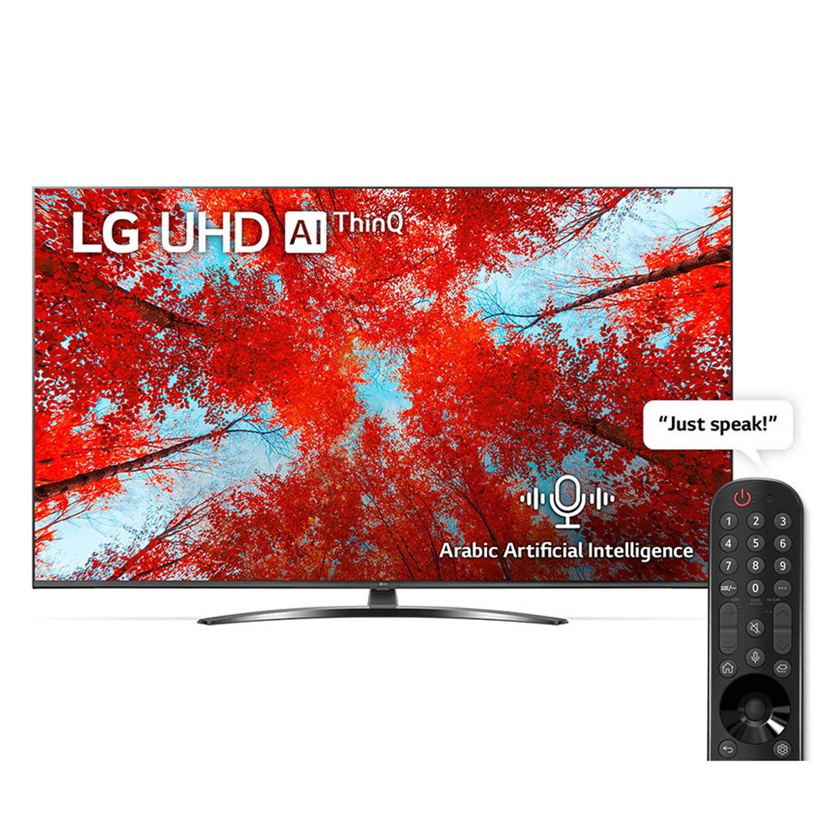 LG UHD 4K TV 55 Inch UQ91 Series, New 2022, Cinema Screen Design 4K Active HDR webOS22 with ThinQ AI - 55UQ91006L