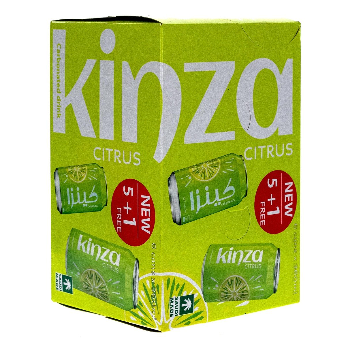 Kinza Carbonated Drink Citrus 6 x 360 ml