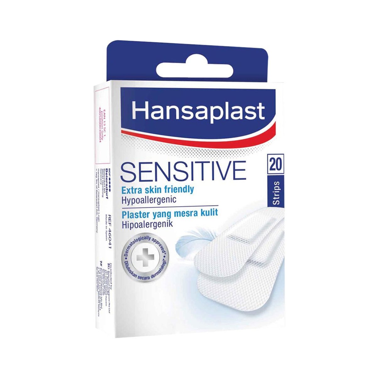 Hansaplast Sensitive Extra Skin Friendly Hypoallergenic 20 Strips