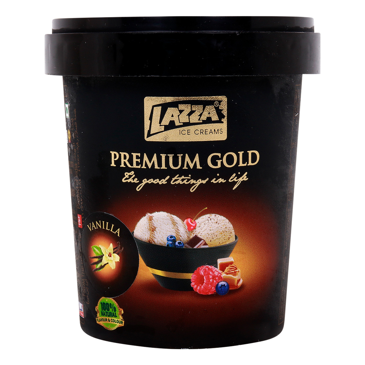 Lazza Premium Gold Ice Cream, Vanilla, 500 ml
