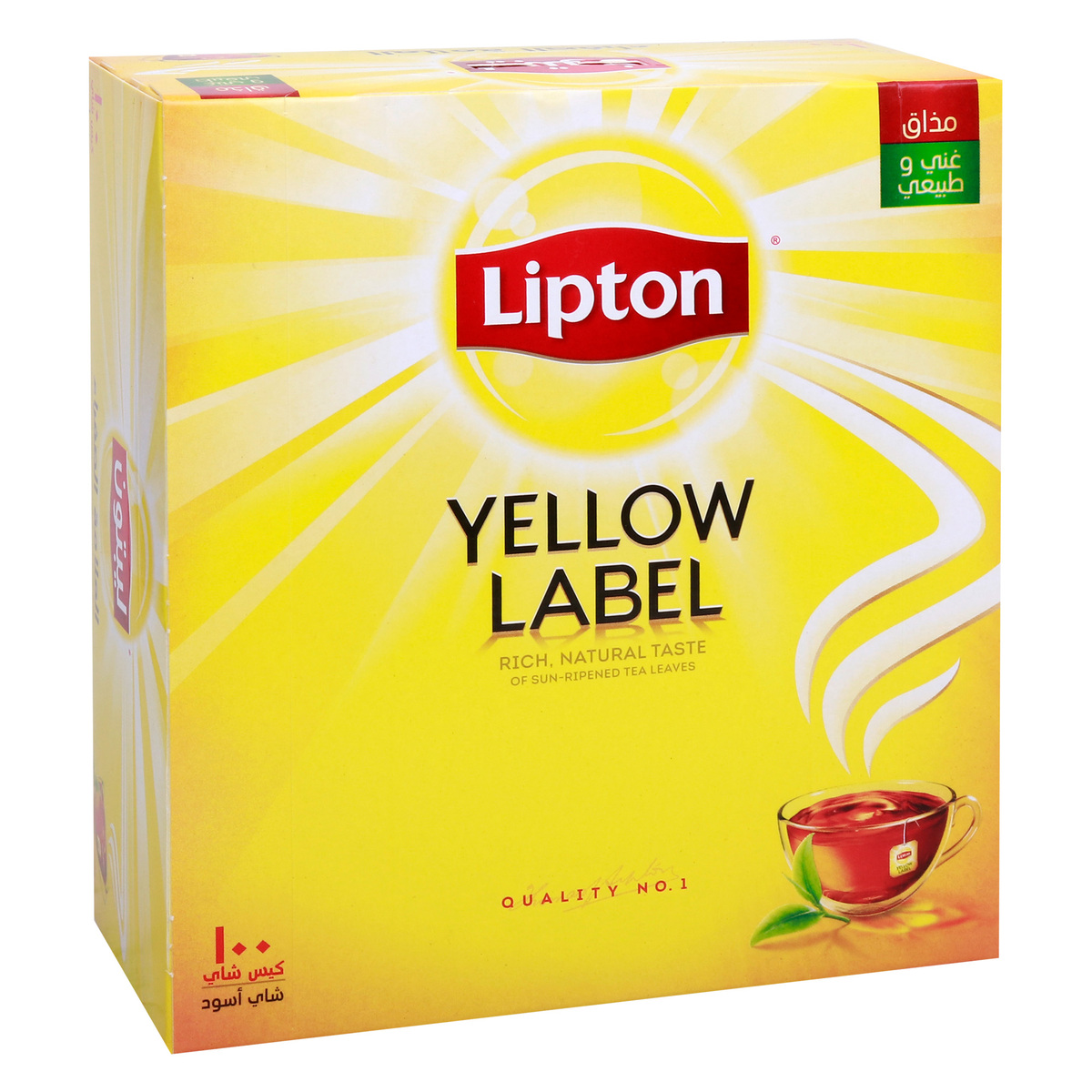 ليبتون شاي العلامة الصفراء ، 100 كيس ، 200 جرام