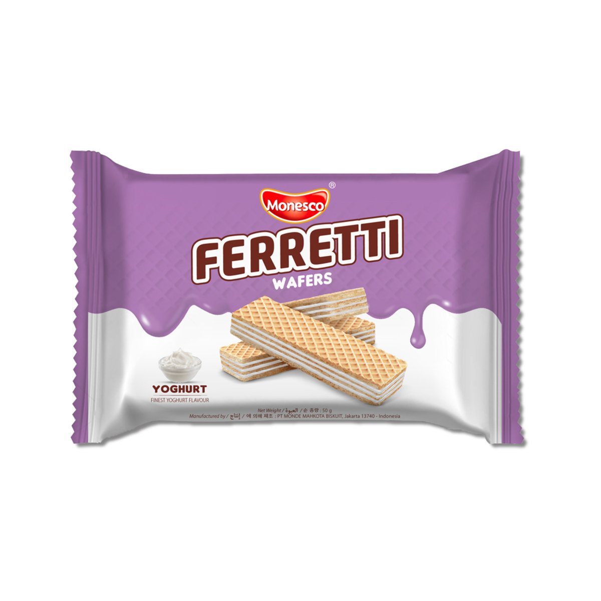 Monesco Ferreti Yoghurt Wafer 50g