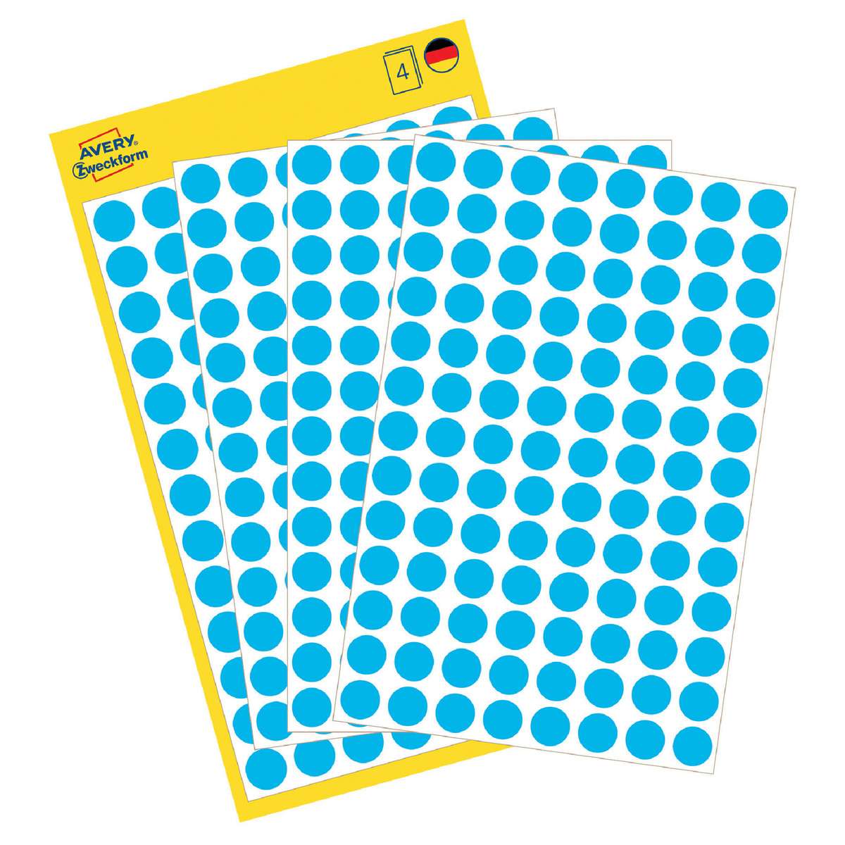 Avery 8mm Color Coding Dots, Blue, 3011
