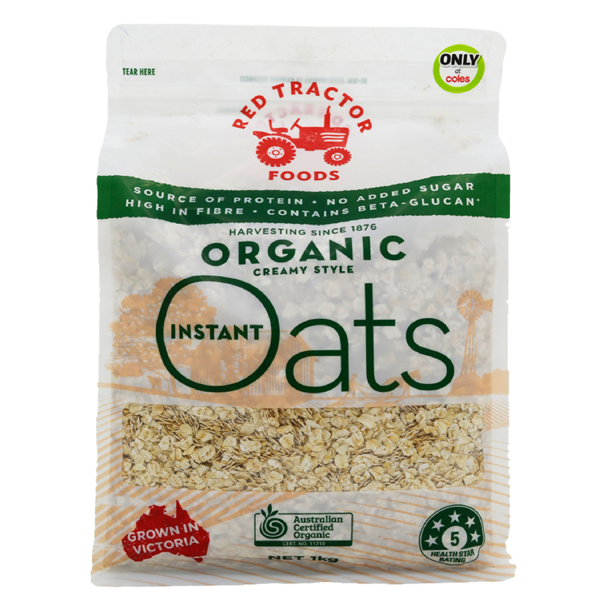 Red Tractor Organic Instant Oats 1 kg