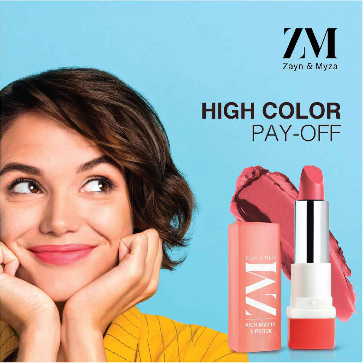 Zayn & Myza Fashionista Rich Matte Lipstick, 4.2 g