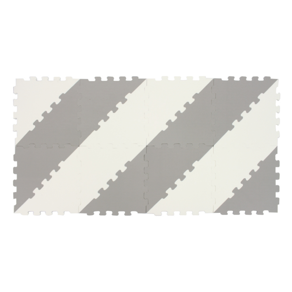 Sunta Puzzle Mat, 16 pcs, Grey/White, 1018B3-C GRY/WHT
