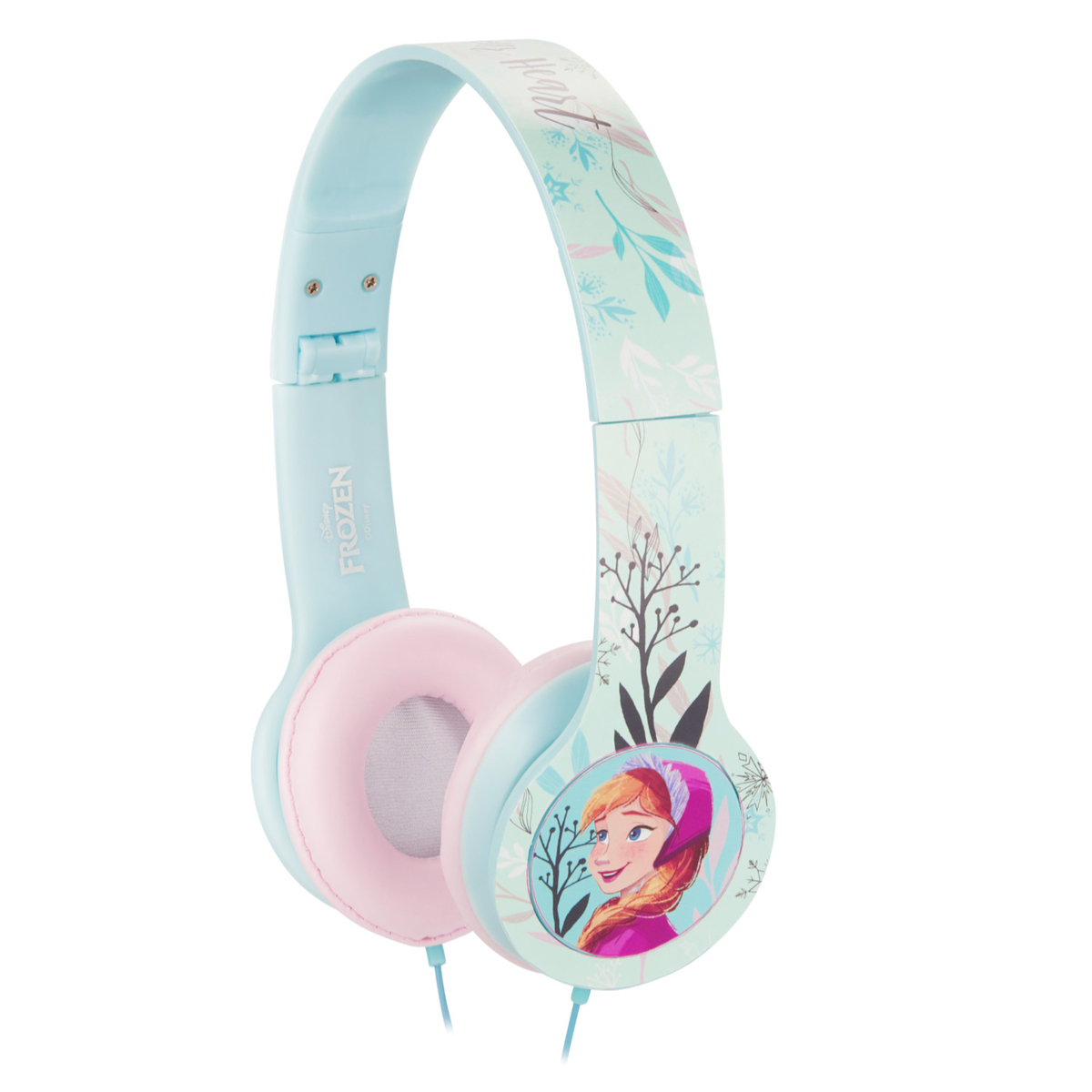 SMD Disney Frozen Stereo Headphones with Adjustable Headband and 1.2M Aux Cable, Blue, DY-10902-FRV