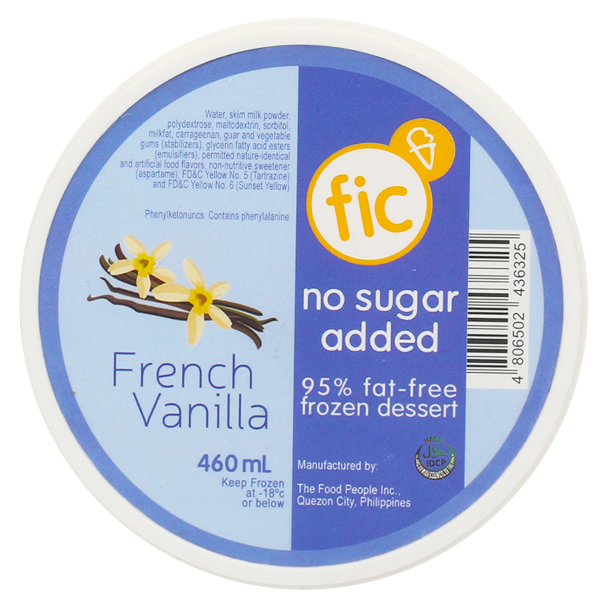 Fic French Vanilla Ice Cream 460 ml