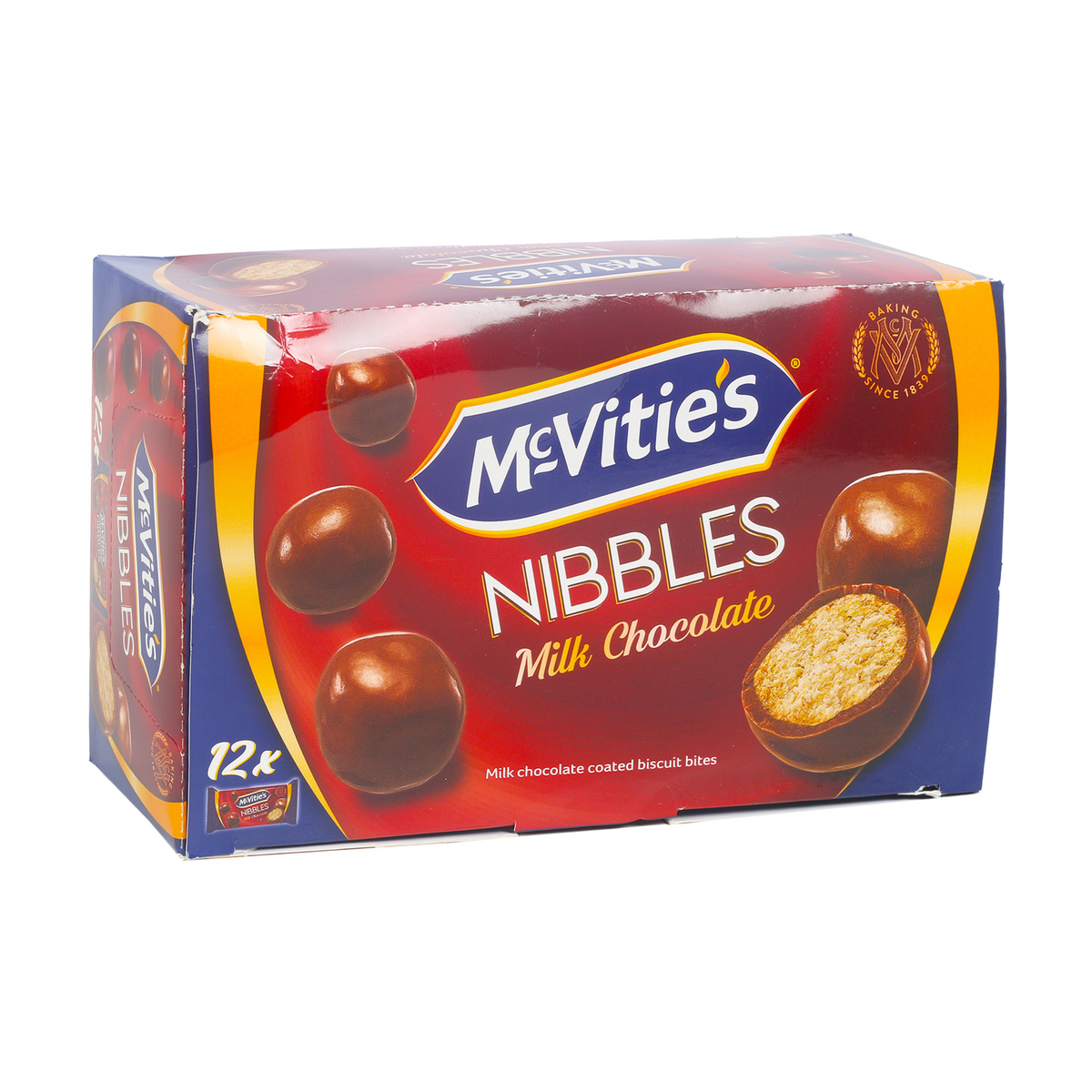 McVitie's Digestive Nibbles Milk Chocolate 12 x 37 g
