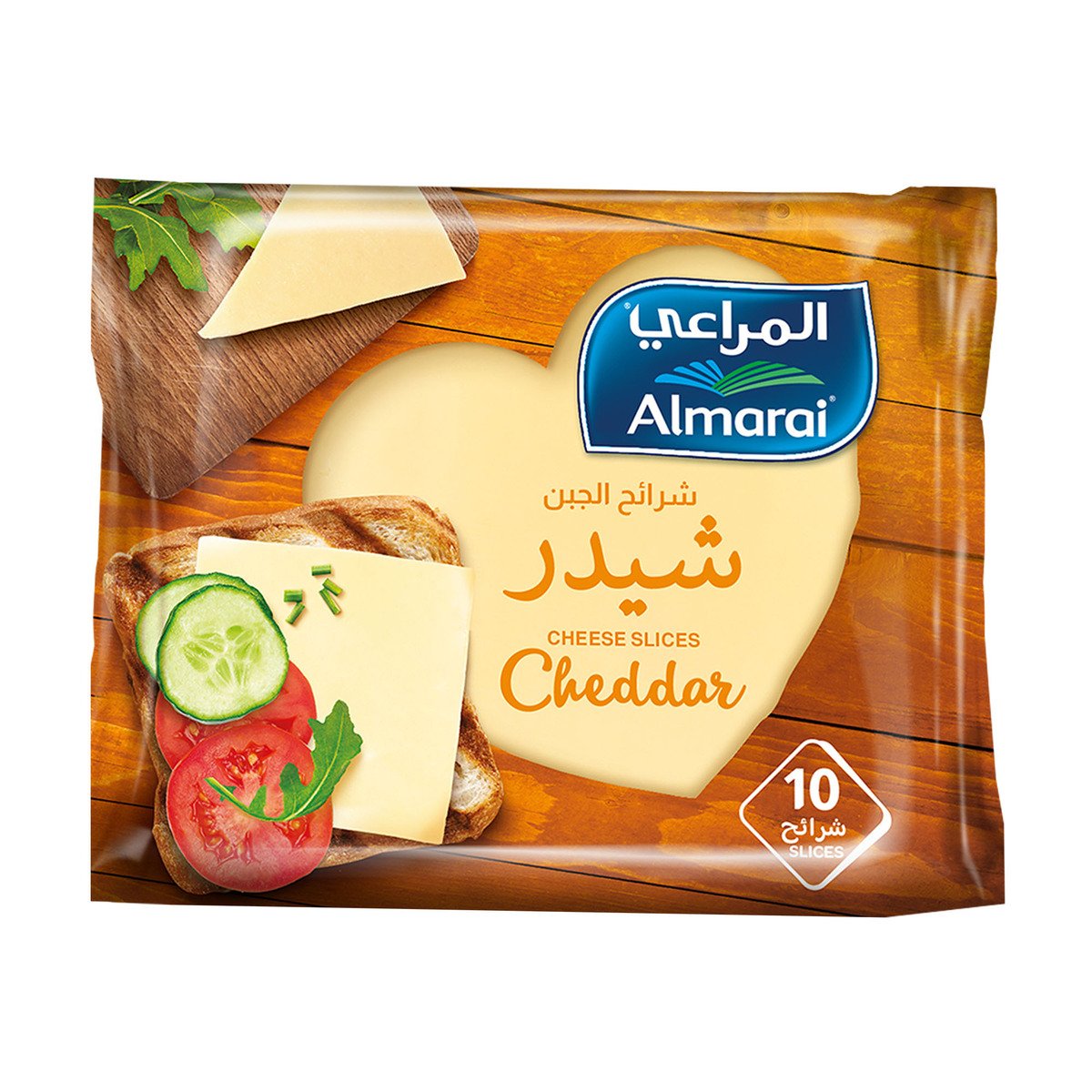 اشتري قم بشراء المراعي جبنة شيدر شرائح 200 جم Online at Best Price من الموقع - من لولو هايبر ماركت Sliced Cheese في السعودية