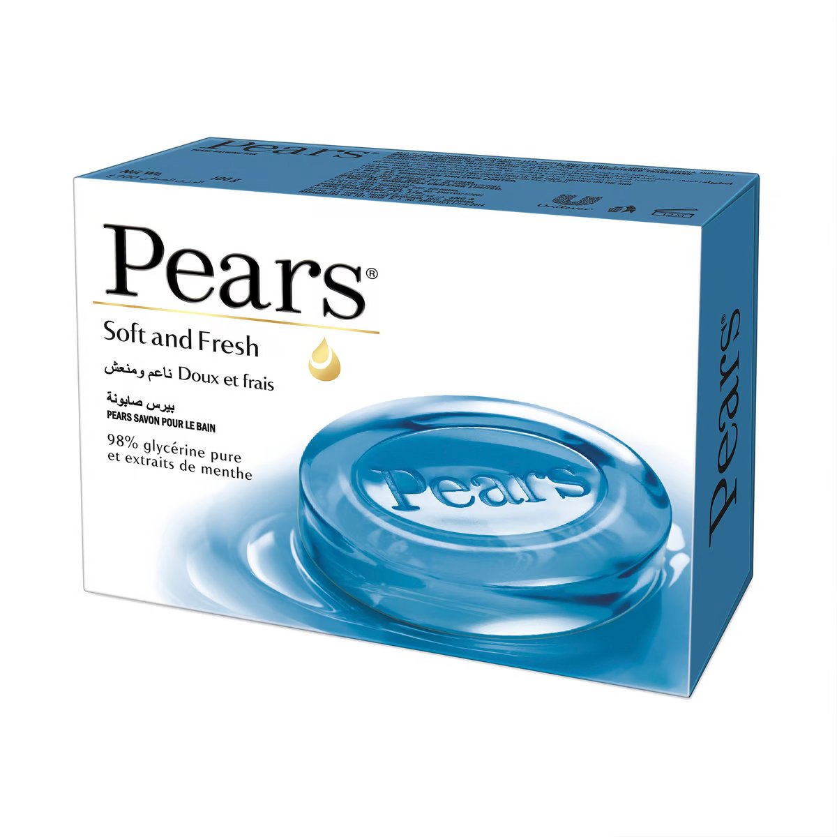 Pears Soft & Fresh Soap Bar with Mint Extracts 125 g