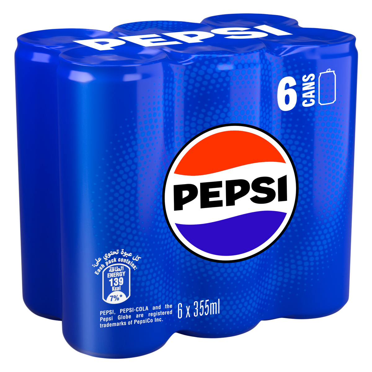 Pepsi Can Cola Beverage 6 x 355 ml