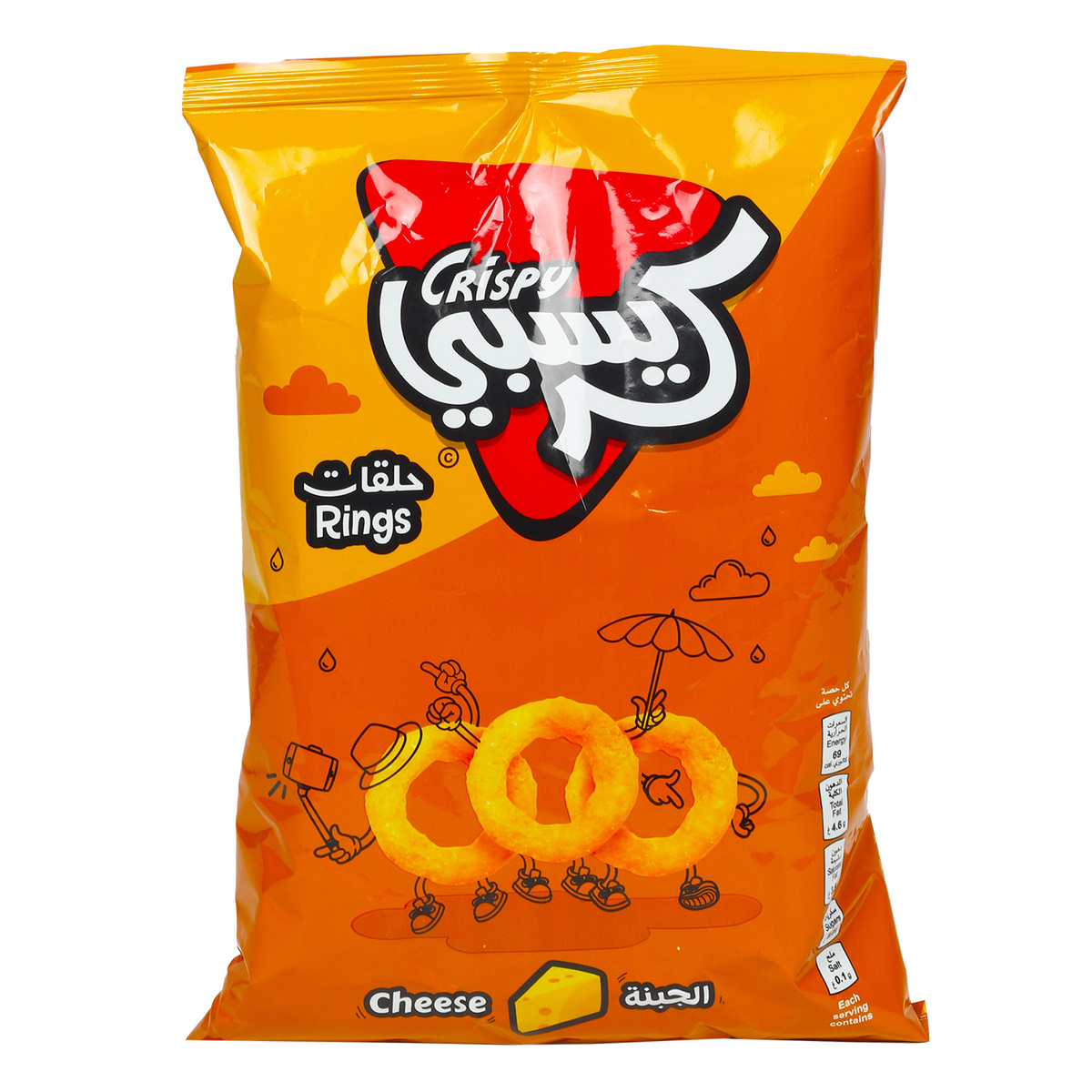 Crispy Super Rings Cheese Flavor Corn Chips 90 g