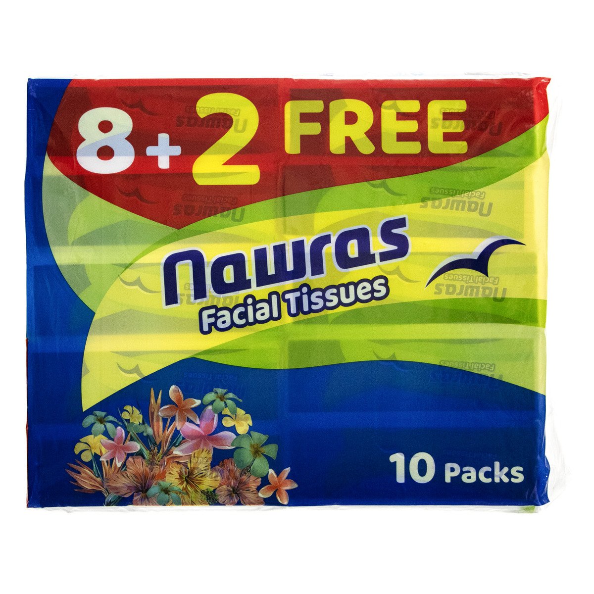 Nawras Facial Tissue 2ply 160 Sheets 8 + 2