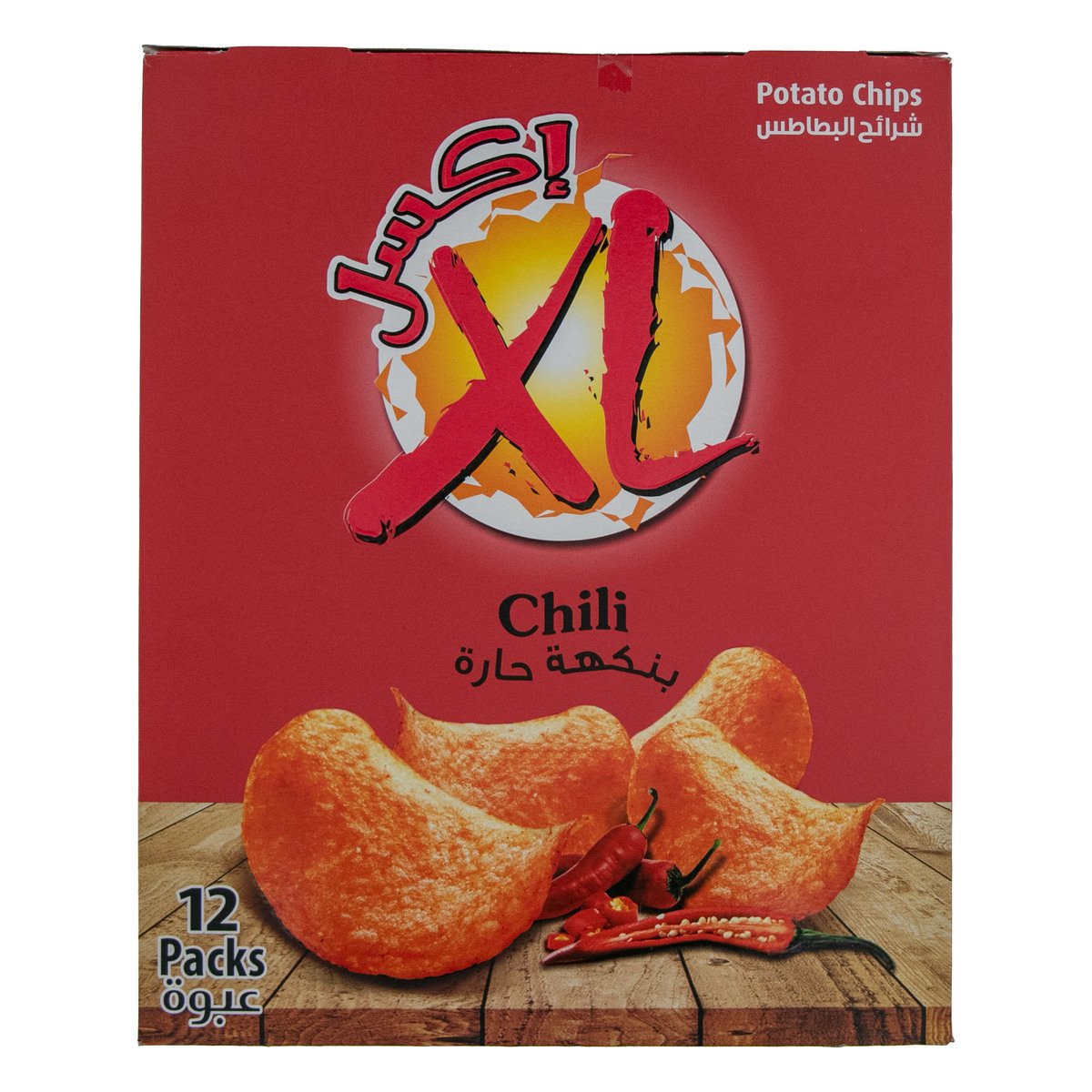 اشتري قم بشراء اكسل رقائق البطاطس بنكهة الفلفل الحار 12 × 21 جم Online at Best Price من الموقع - من لولو هايبر ماركت Potato Bags في السعودية
