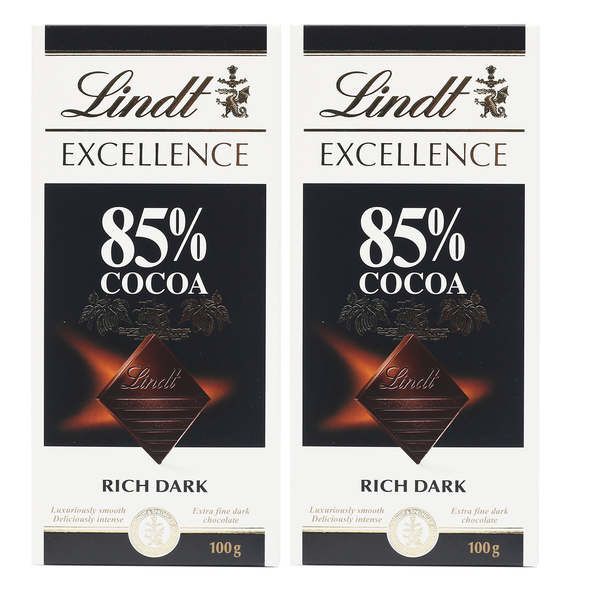 Lindt Excellence Dark Chocolate Assorted Value Pack 2 x 100 g