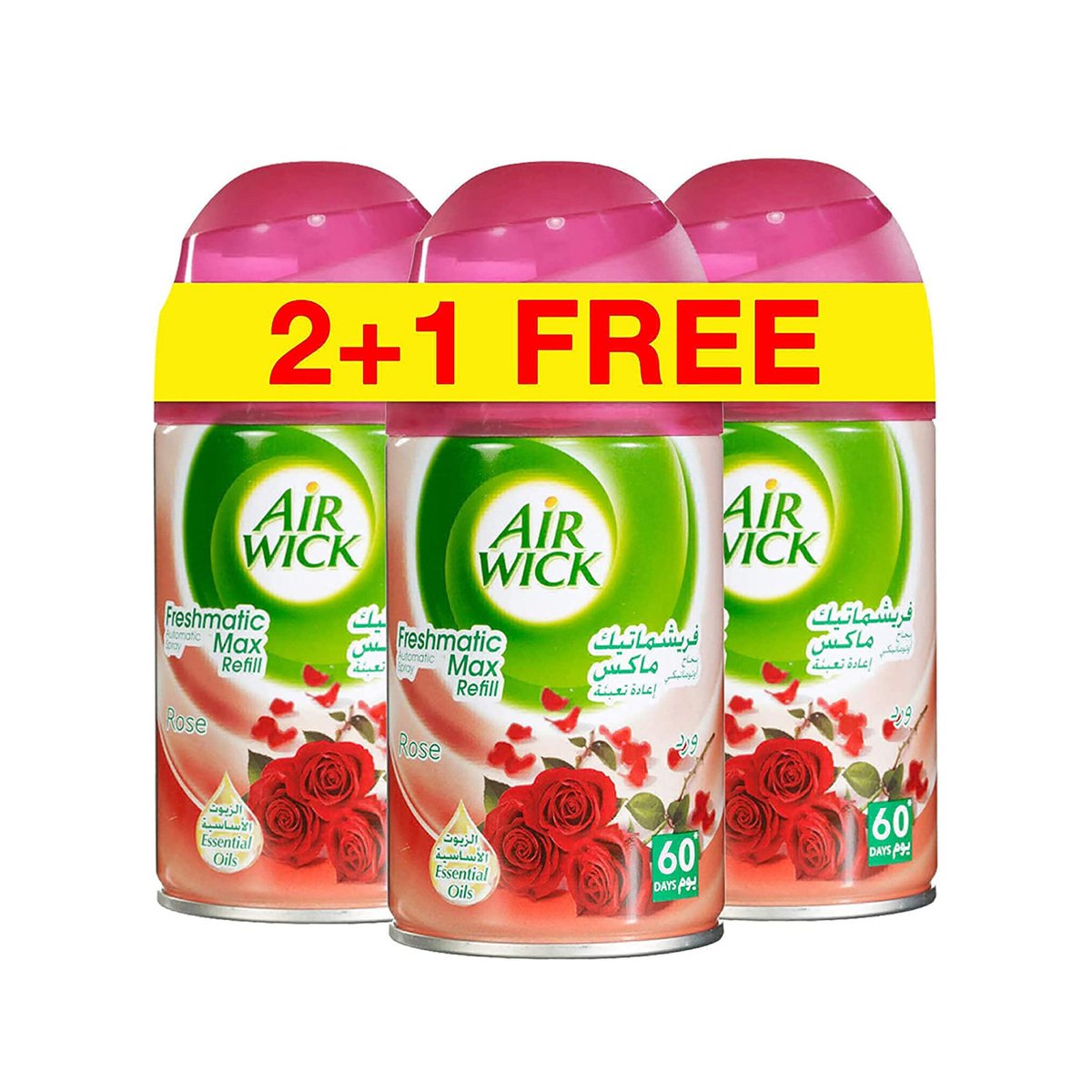 Buy Airwick Freshmatic Autospray Refill Rose Fragrance 3 x 250 ml Online at Best Price | Auto AF Machine Refl | Lulu UAE in UAE