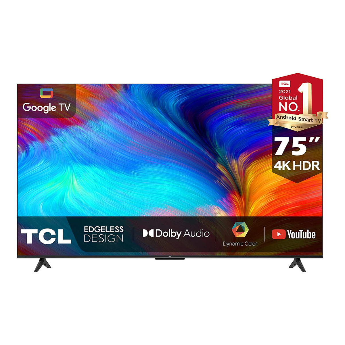 TCL 75 Inches 4K Google Smart LED TV, 75P635