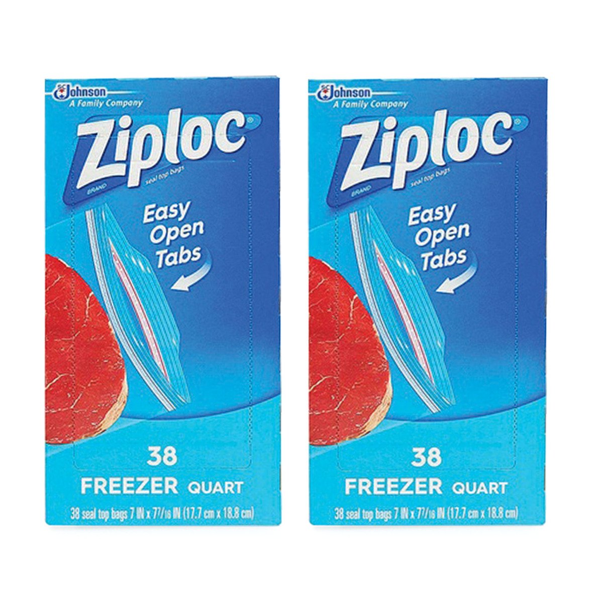 Buy Ziploc Freezer Seal Top Bags Value Pack 2 x 38 pcs Online at Best Price | Food Bags | Lulu UAE in UAE