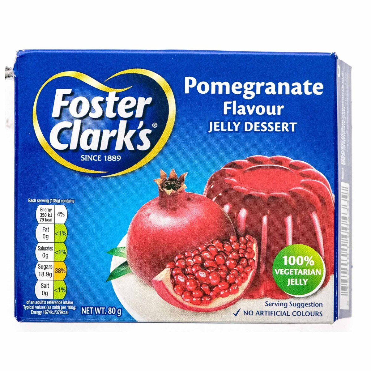 فوستر كلاركس حلوى جيلي بنكهة الرمان 6 × 80 جم