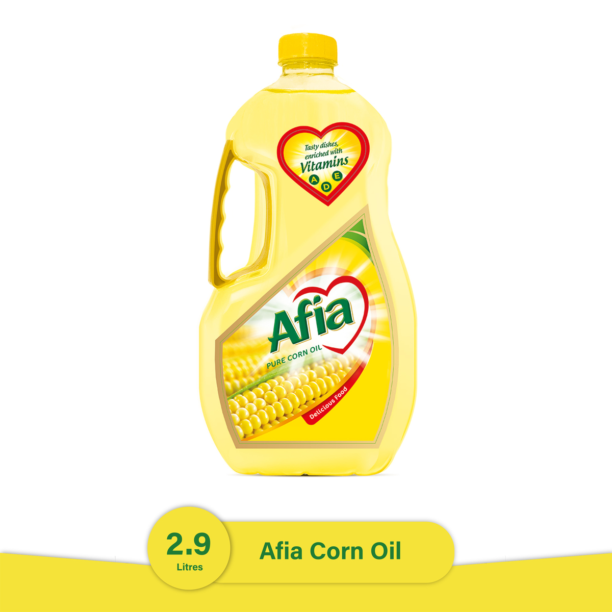 Buy Afia Pure Corn Oil Enriched with Vitamins A D & E 2.9 Litres Online at Best Price | Corn Oil | Lulu Kuwait in Saudi Arabia