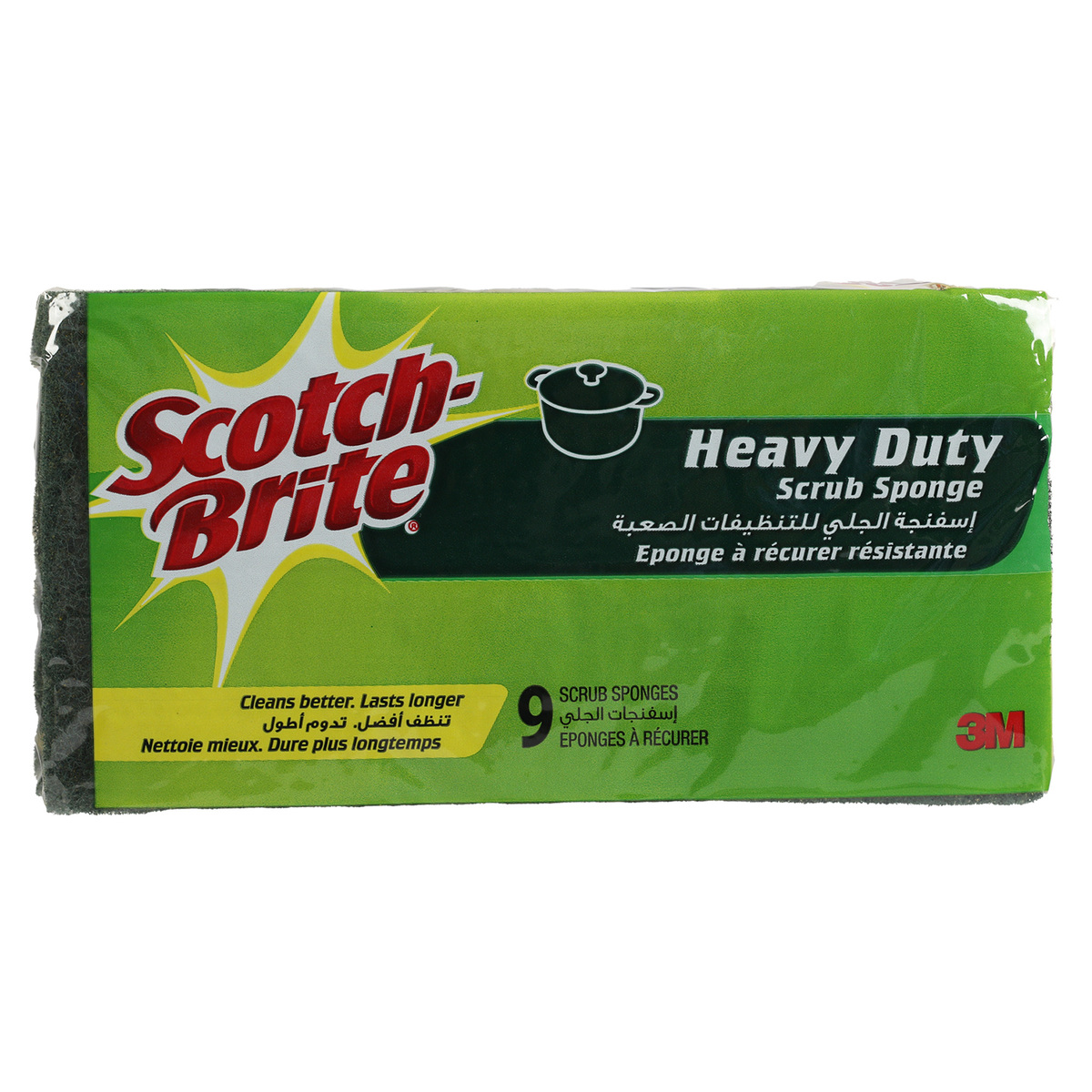Scotch Brite Heavy Duty Scrub Sponge 9 pcs