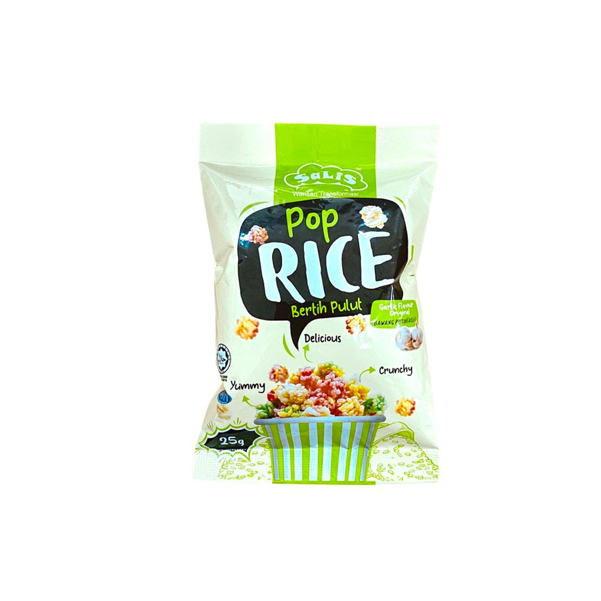 Salis Pop Rice Garlic 25g