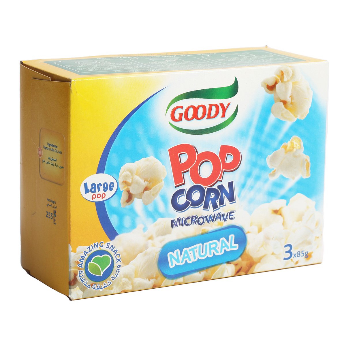 Goody Natural Microwave Popcorn 255 g