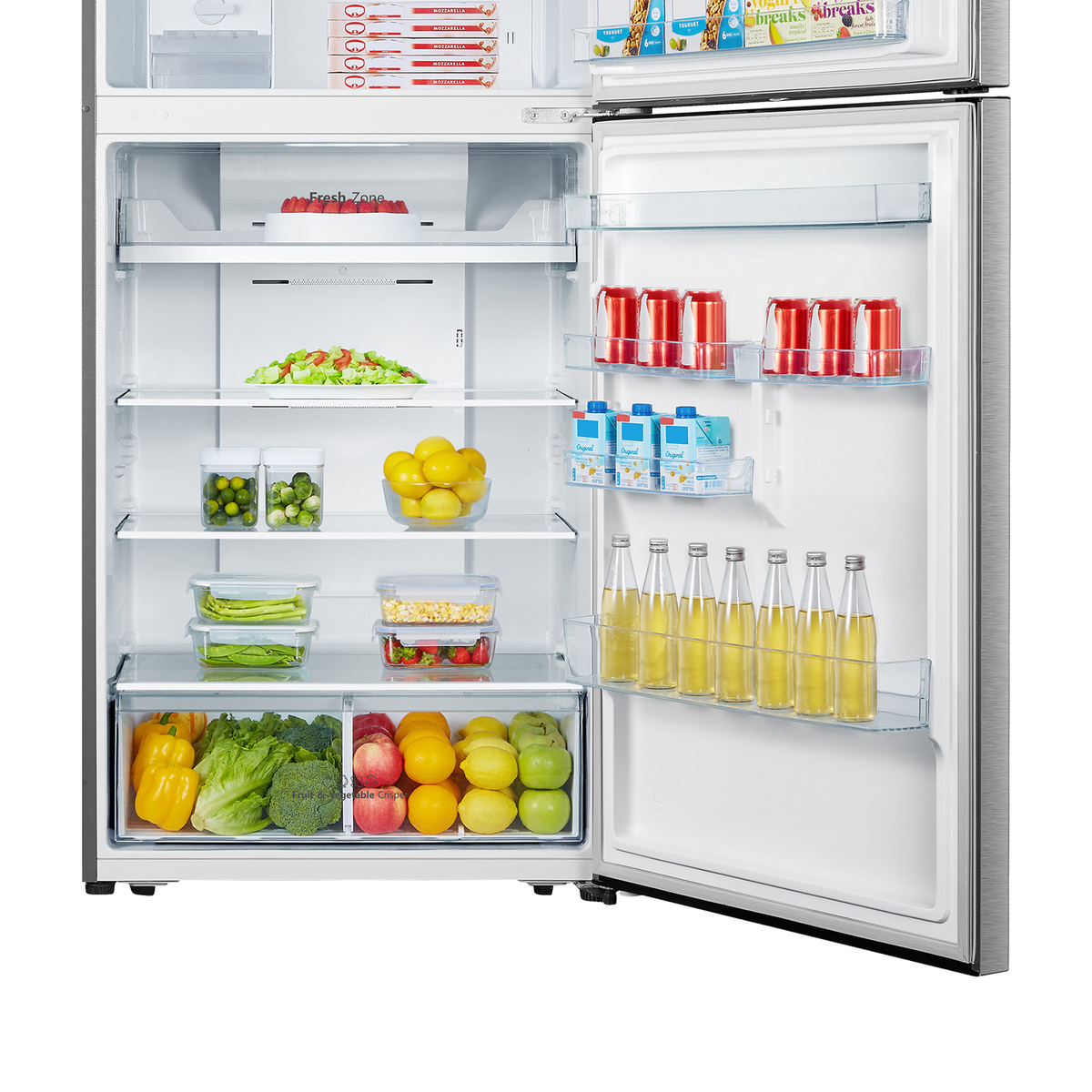 Hisense Double Door Refrigerator, 508 L, Stainless Steel, RT649N4ASU1