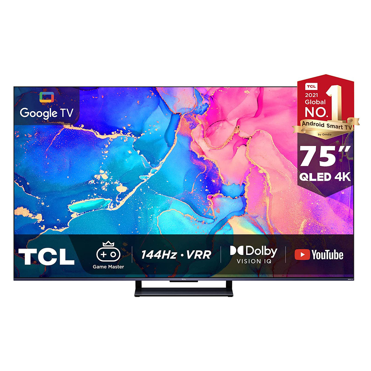 TCL 75 Inches 4K Smart Google QLED TV, 75C735