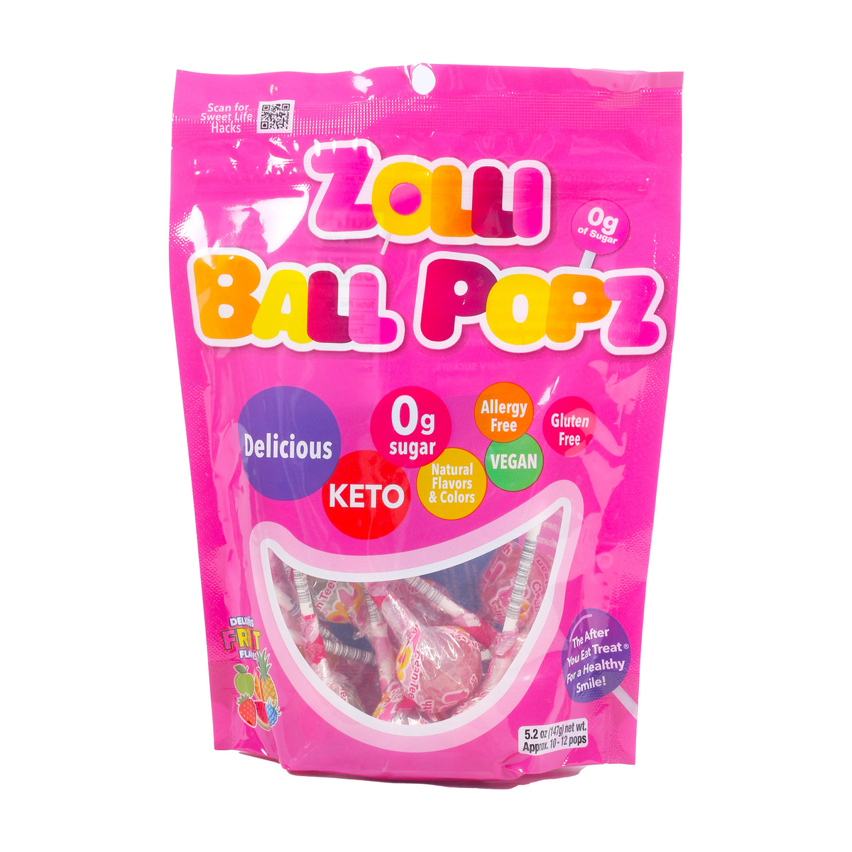 Zolli Ball Popz Delicious Fruit Flavors 147 g
