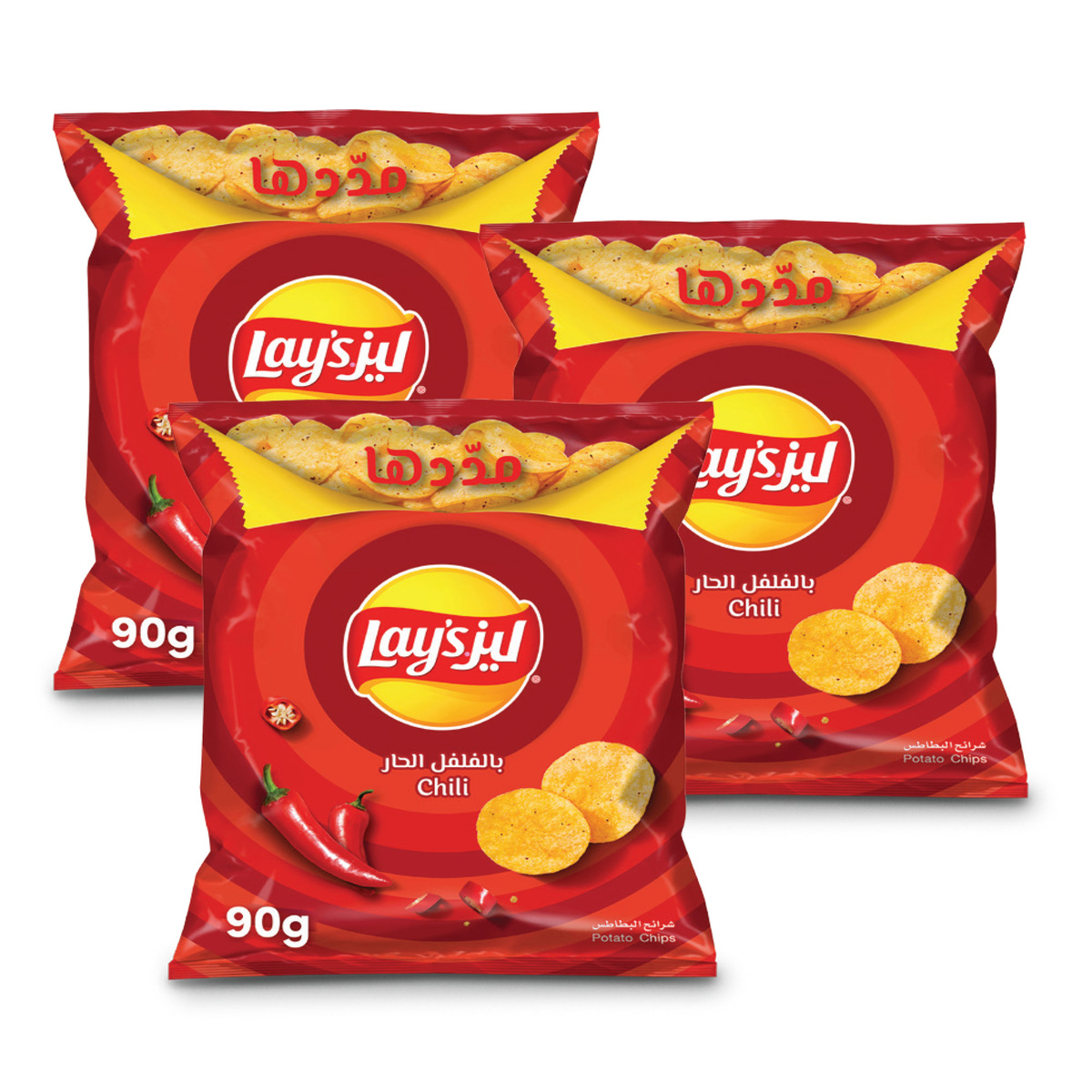 Lay's Potato Chips Assorted, 3 x 90 g