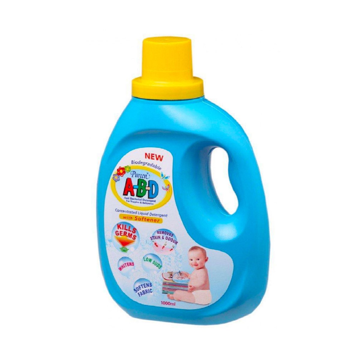 Pureen Anti Bacterial Liquid Detergent With Softener 1Liter