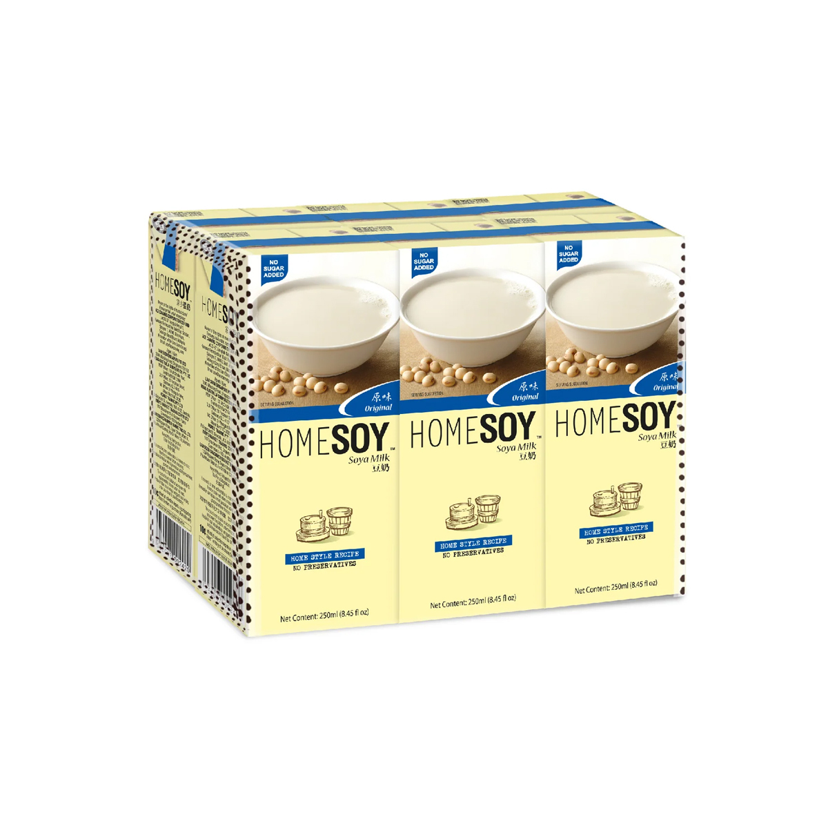 Homesoy Soya Milk No Sugar 250 x 6's
