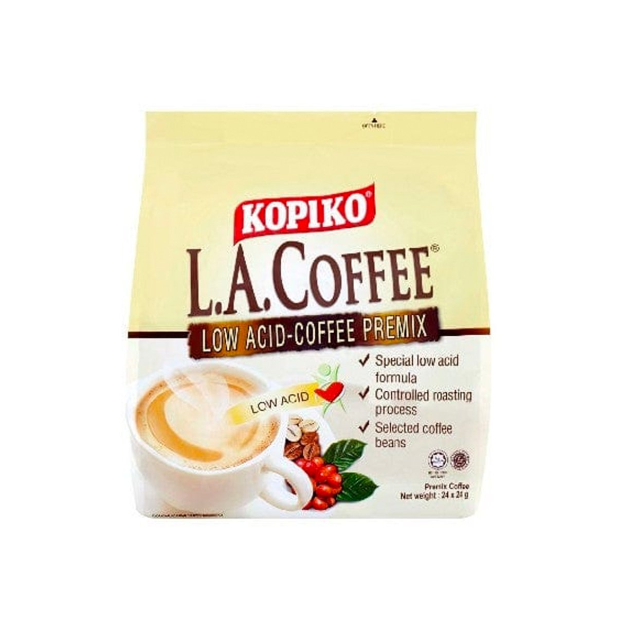 Kopiko Low Acid -Coffee Premix 21g X 24's