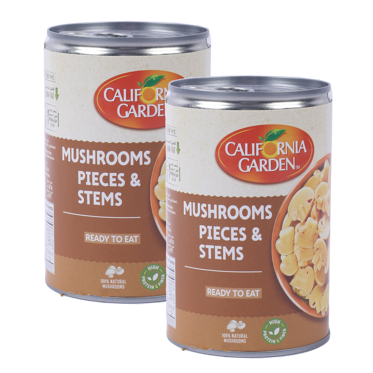 California Garden Mushrooms Pieces & Stems Value Pack 2 x 425 g