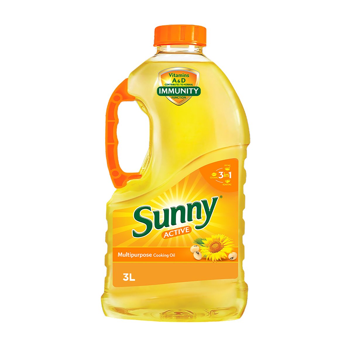 Buy Sunny Active Multipurpose Cooking Oil Value Pack 3 Litres Online at Best Price | Blended Oil | Lulu UAE in UAE