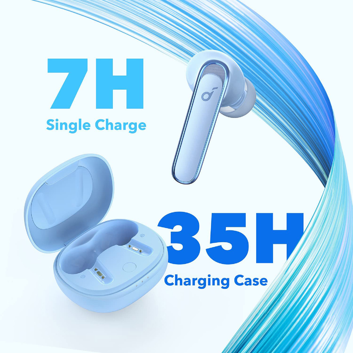 Anker Life P3 Noise Cancelling Earbuds A3939 Blue