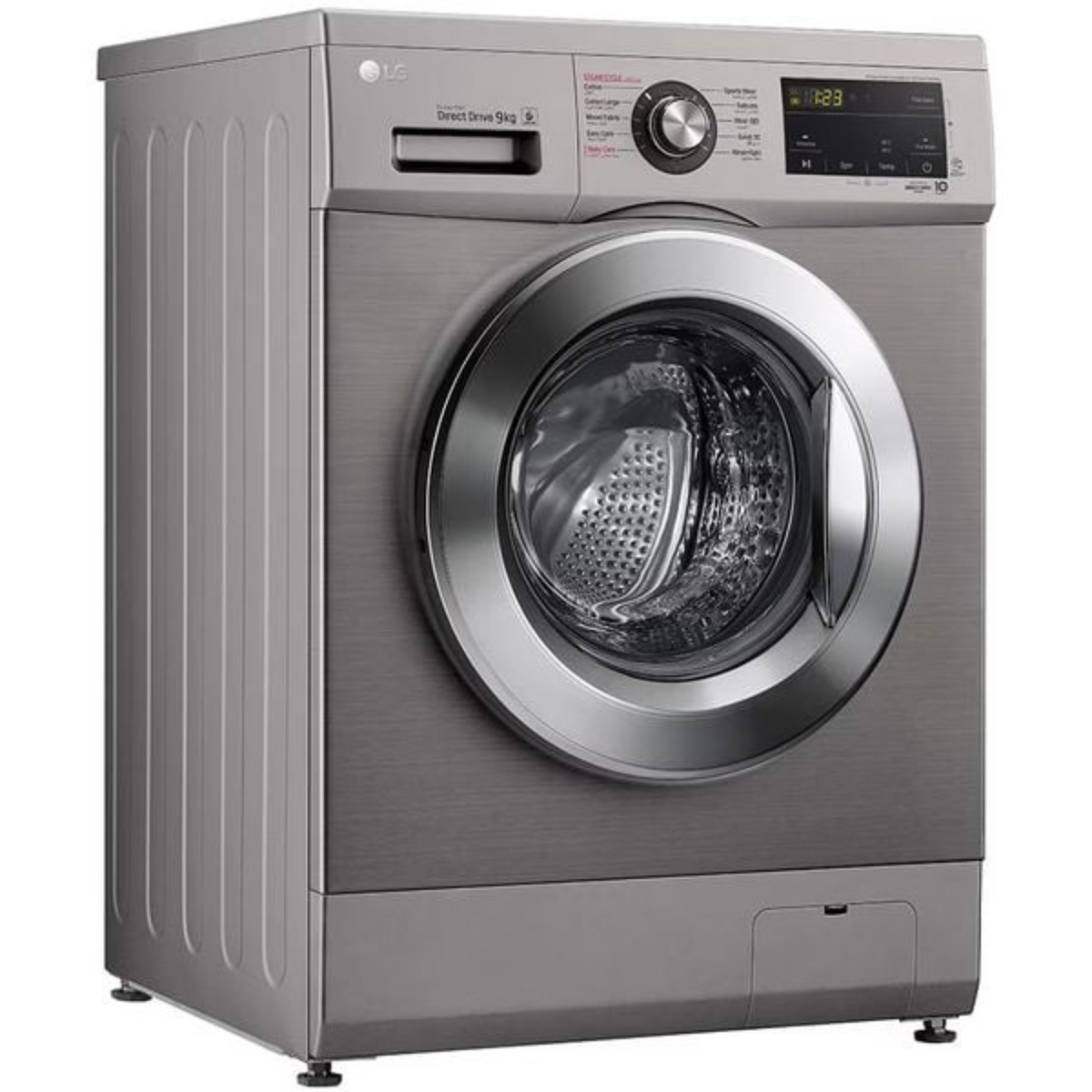اشتري قم بشراء LG 9 Kg Front Load Washing Machine with Inverter DD, Silver, F4J3VYG5P Online at Best Price من الموقع - من لولو هايبر ماركت F/L Auto W/Machines في الامارات