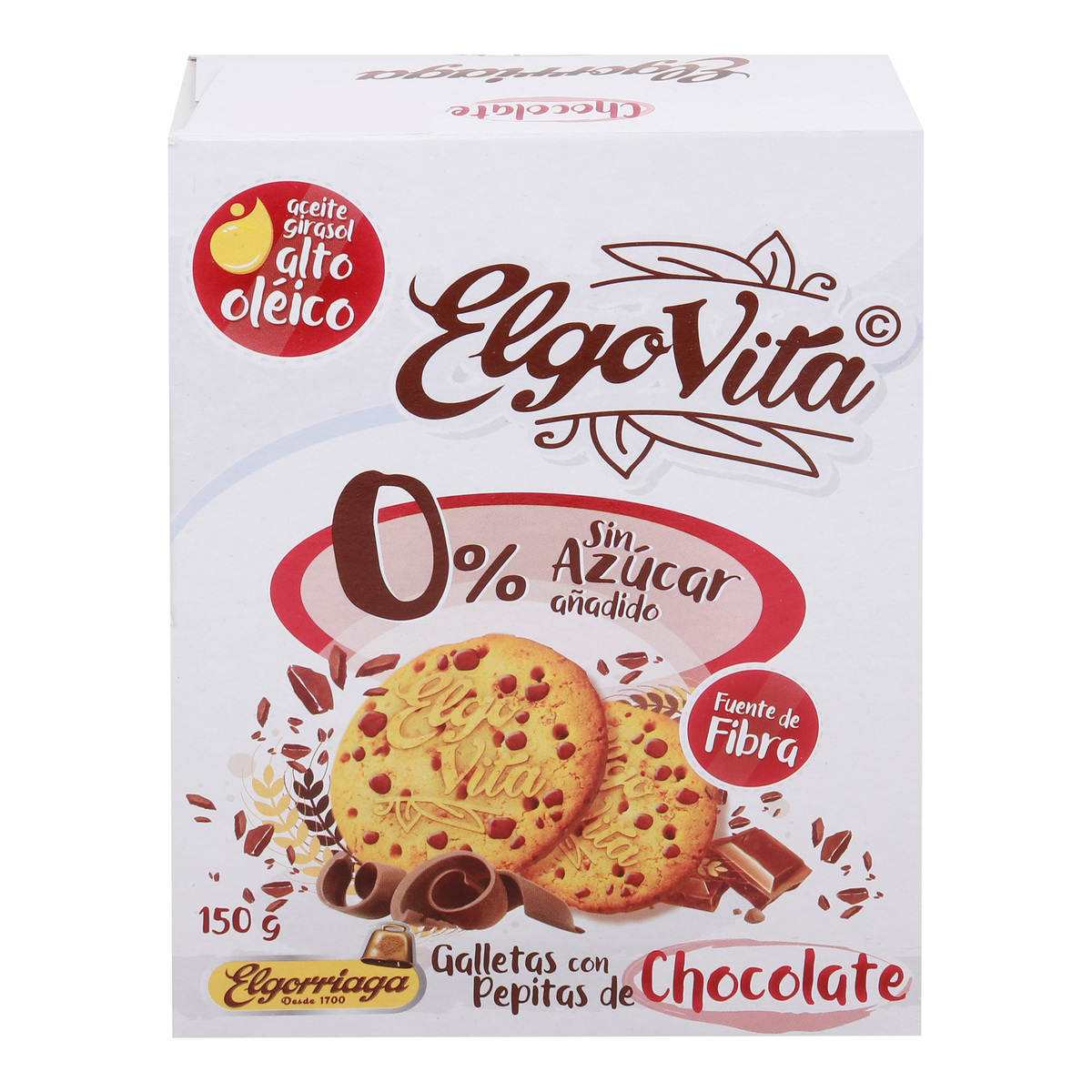 Elgovita 0% Sugar Added Biscuit with Chocolate Chips 150 g