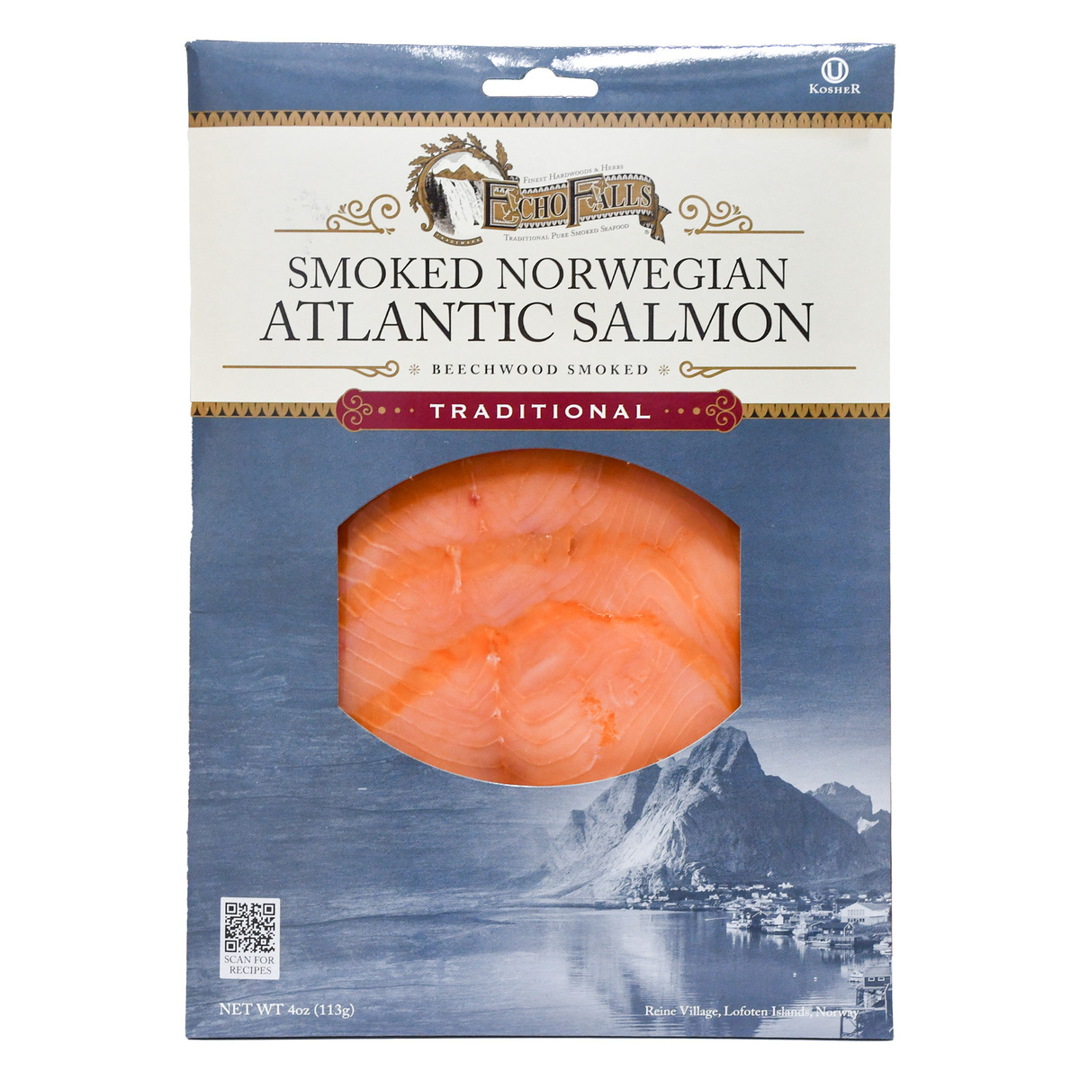 Echo Falls Smoked Norwegian Atlantic Salmon 113 g