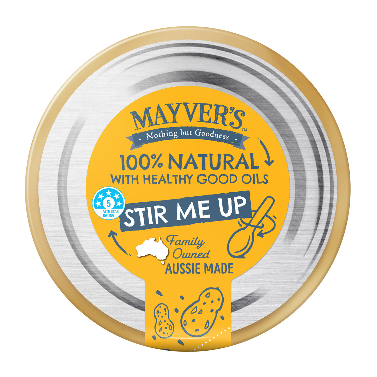 Mayver's Smooth Peanut Butter 375 g